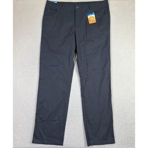 Columbia Rapid Rivers Pants Mens 42x34 Gray Regular Fit Omni-Shade UPF 50